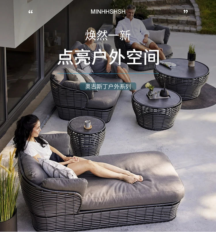 Rattan Garden Furniture Outdoor Sets Unique Modern Home Furniture Coffee Sets Outdoor Lounge High Quality Moveis Jardim Chairs