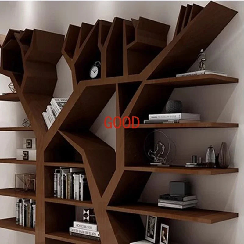 Book shelf Shelves Wood Tree Bookshelf Storage Living Room Bookends Library Buffet Cabinet Estanteria Madera Room Furniture