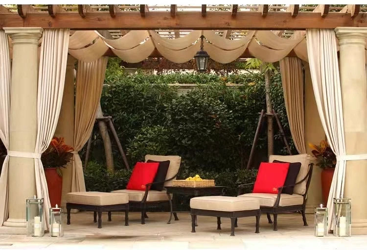 Unique Outdoor Furniture Sets Dining Lounge Back Yard Patio Furniture Sets Sectional European High Quality Mueble Jardin Chairs