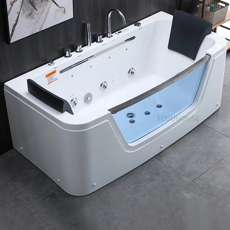 Luxury Freestanding Acrylic Massage Bathtub