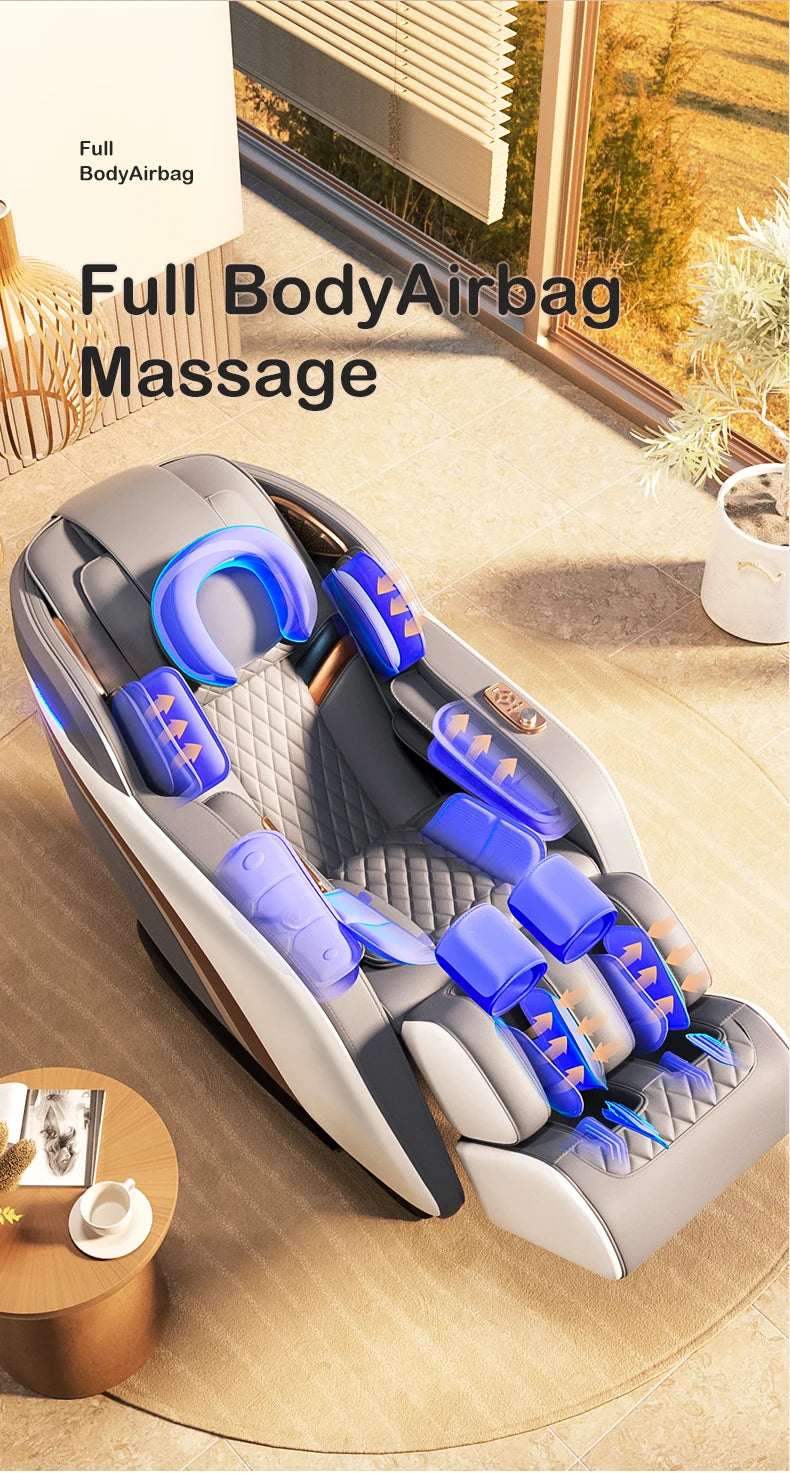 Whole Body airbag Massage chair Electric Bluetooth speaker Large LCD massage chair sofa Jare 008C 2024 New upgrade 4D