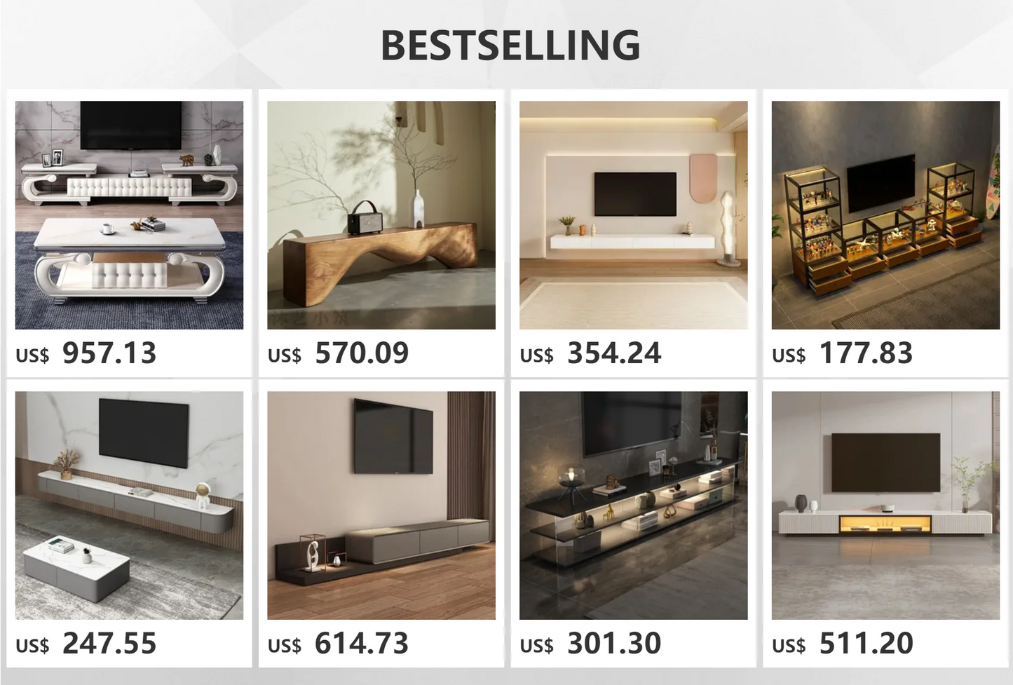 Floating White Tv Table Design Modern Living Display Luxury Tv Cabinets Fireplace Electric Muebles Para El Hogar Salon Furniture