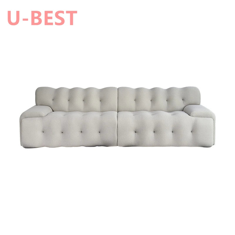 European Living Room Villa Furniture Three Seater Blogger 3 Seater Modular Couch Sectional Loveseat Floor Sofa