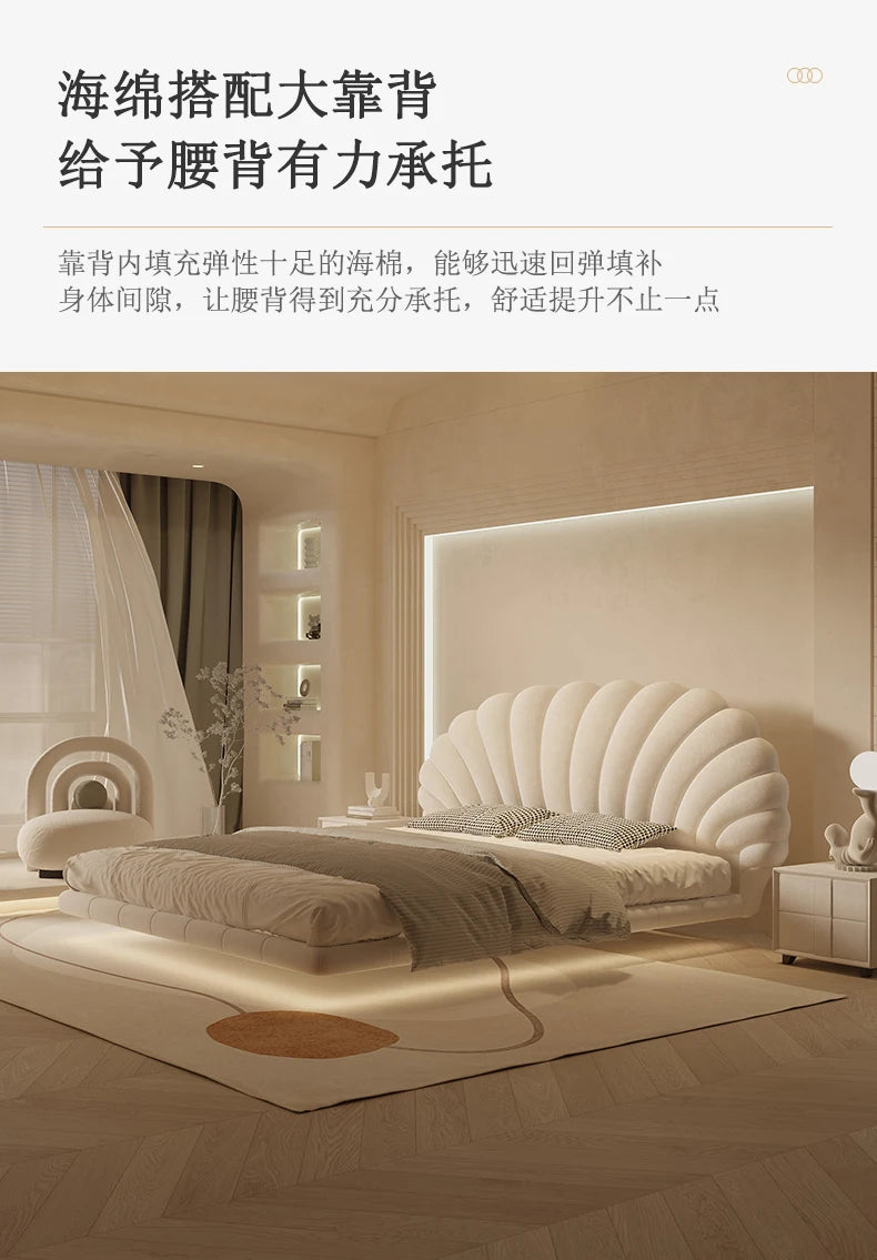 Unique Modern King Size Bed Modern Pretty White Princess Bed Loft Comferter Camas De Dormitorio Luxury Bedroom Set Furniture