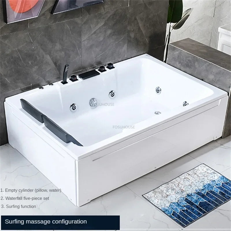 Acrylic Double Bathtub - Couple's Shower