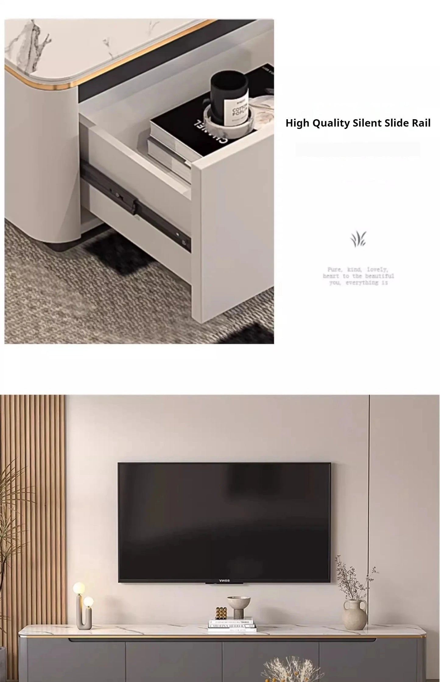 Luxury Furniture Tv Stand Living Room Modern Design Cabinet Comfortable Complete Salon Nordic Storage Entertainment Unit Console