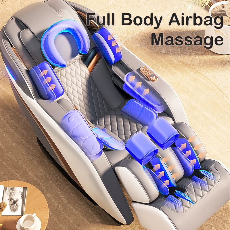 Whole Body airbag Massage chair Electric Bluetooth speaker Large LCD massage chair sofa Jare 008C 2024 New upgrade 4D