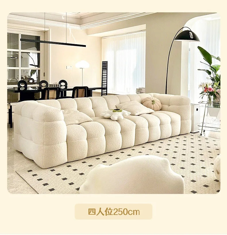 Plush Double Living Room Sofas Nordic Family Relaxing Corner Sofa Economic Cheap Salas Y Sofas Muebles Furniture Decoration