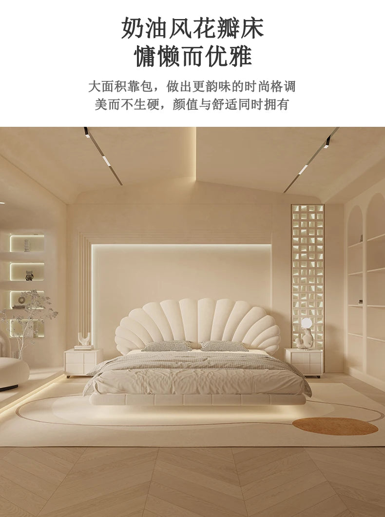 Unique Modern King Size Bed Modern Pretty White Princess Bed Loft Comferter Camas De Dormitorio Luxury Bedroom Set Furniture