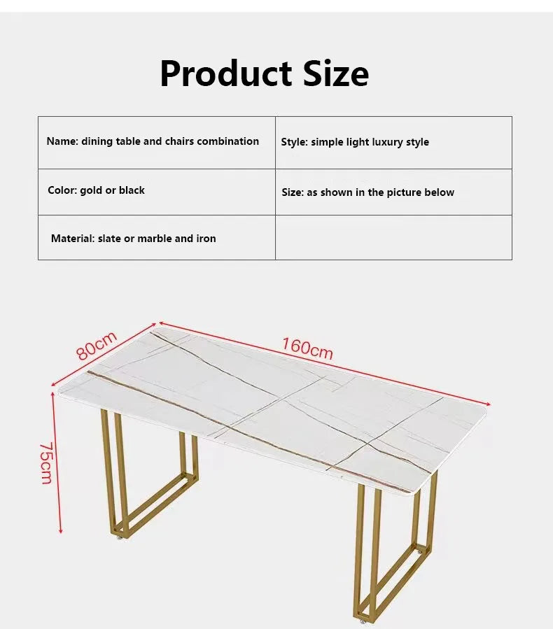 Kitchen Nordic Dining Table Gold Legs Organizer Apartment Library Coffee Tables Office Restaurant Mesas De Jantar Home Furniture