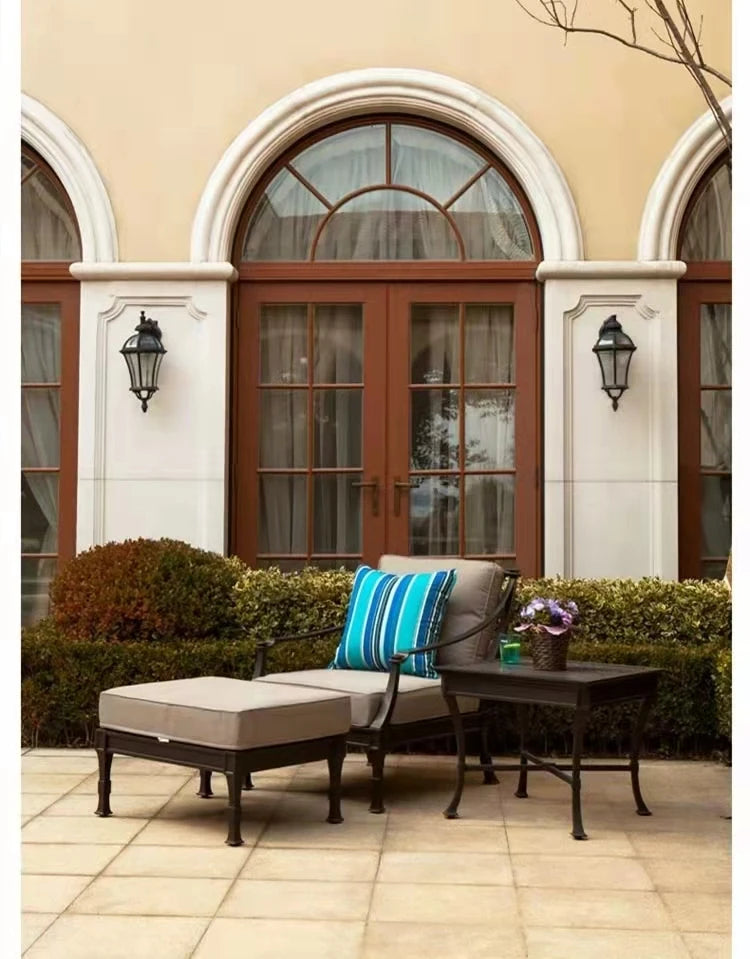 Unique Outdoor Furniture Sets Dining Lounge Back Yard Patio Furniture Sets Sectional European High Quality Mueble Jardin Chairs