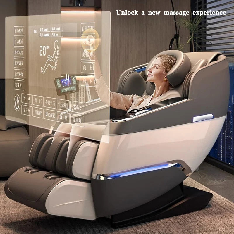 New Model Home Office Furniture Electric Massage Chair Heating Body care foot massage zero gravity full body Touch Screen