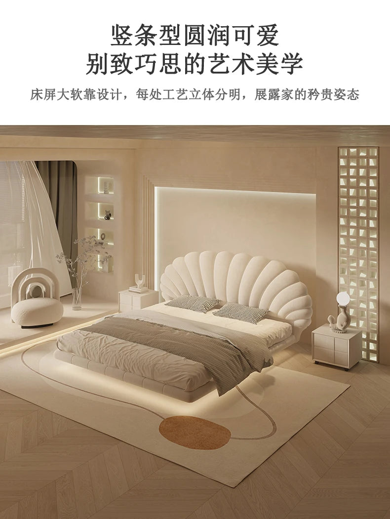 Unique Modern King Size Bed Modern Pretty White Princess Bed Loft Comferter Camas De Dormitorio Luxury Bedroom Set Furniture