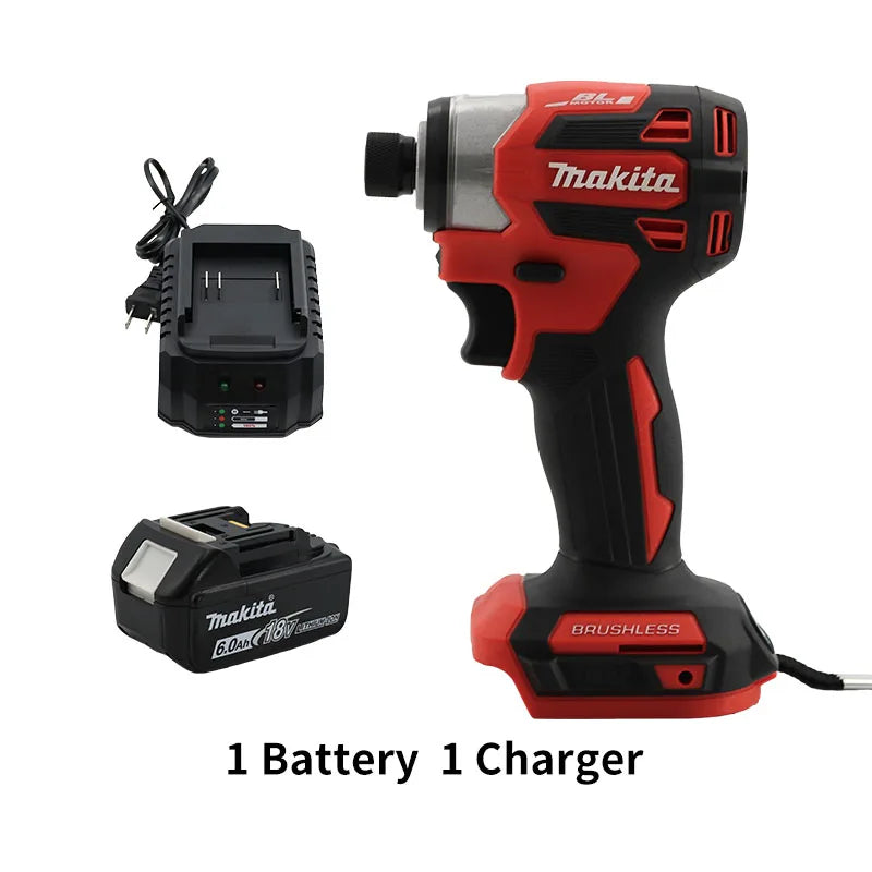 New Makita DTD173 Brushless Cordless 18V Lithium Battery Impact Screwdriver Speed 3600RPM Home Electric Drill Power Tools