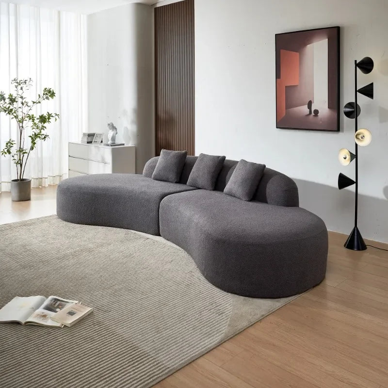 Modern Curved Sectional Sofa 5-Seater Couch Comfortable Stylish Living Room Apartment Home Decor Woonkamer Banken Home Furniture