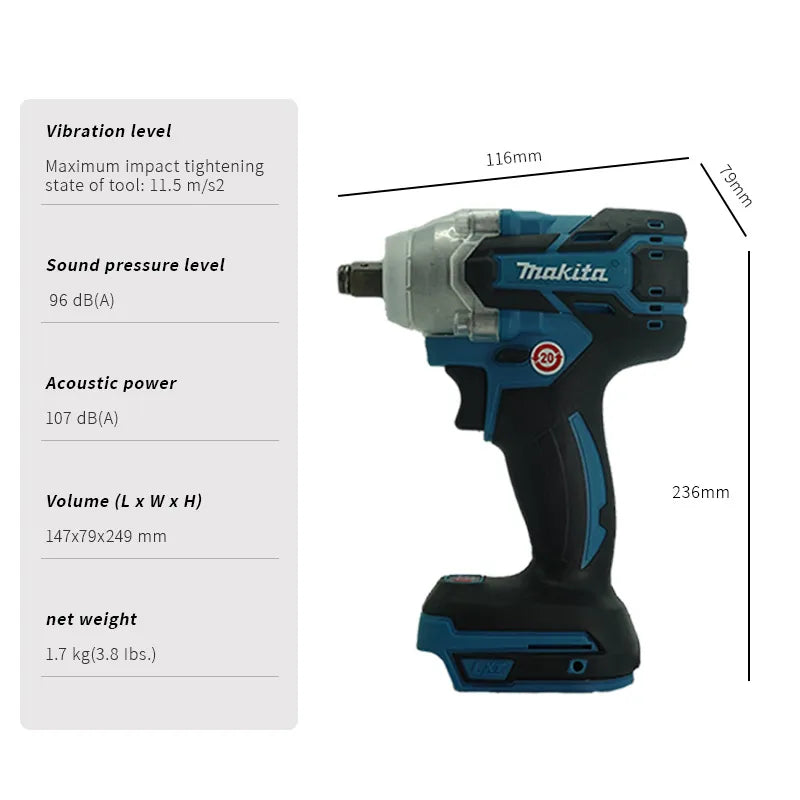 Makita 18V Cordless Electric Wrench Drill