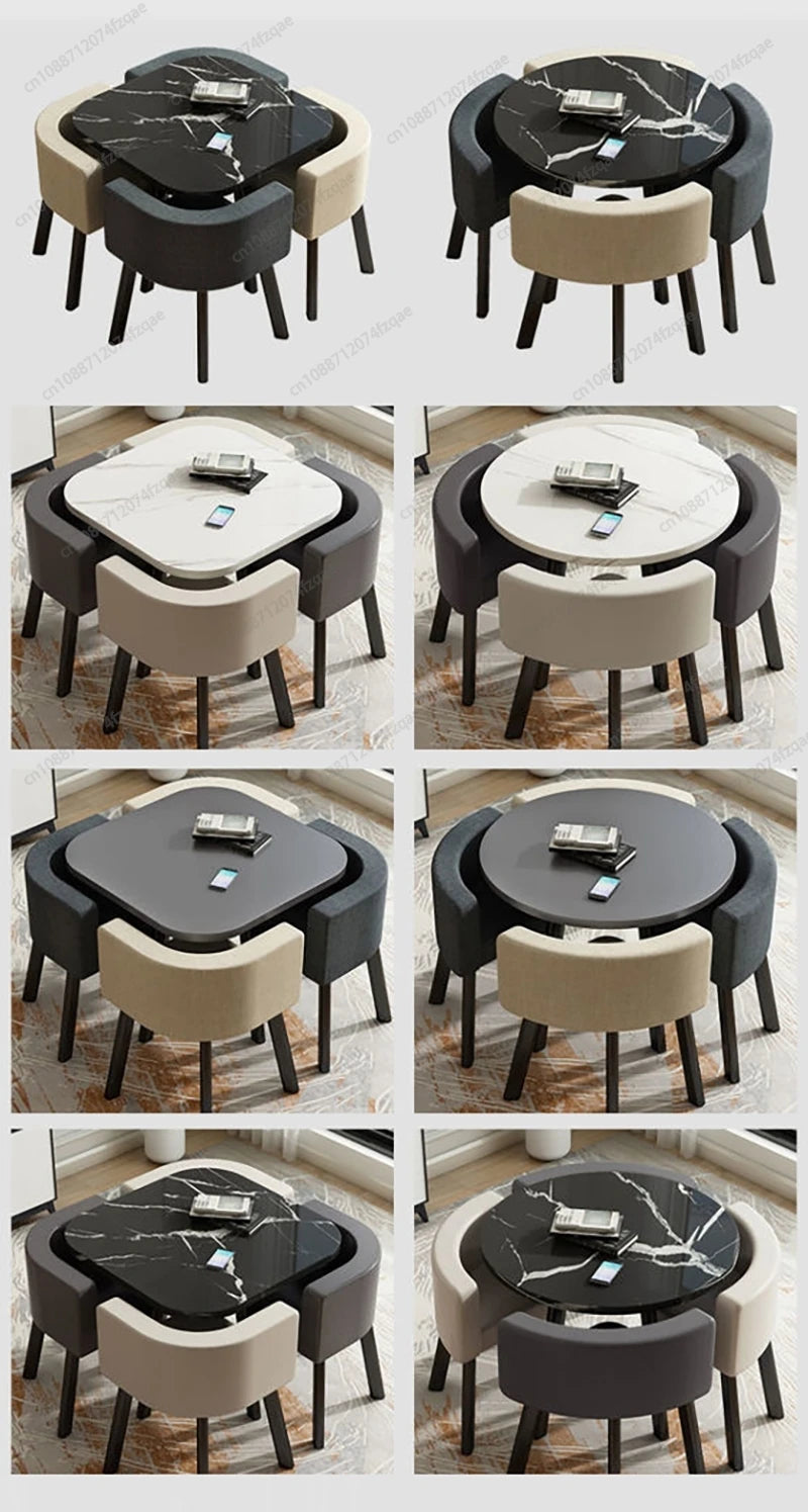 Table Coffee Tea Table Side Table Luxury Dining Chair Furniture For Living Room Home Seating Area Leisure Table And Chair Set