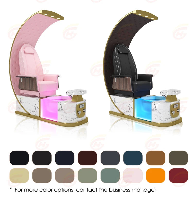 Light Luxury Modern Throne Professional High-Back Foot Spa Massage Chair Manicure and Pedicure Chair Manicure Salon Furniture