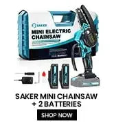 Saker Mini Chainsaw 6 Inch Portable Electric Chainsaw Cordless,Small Handheld Chain saw,Tree Branches,Courtyard,Household etc.