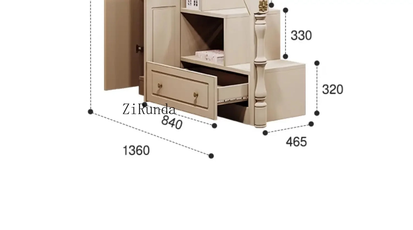 Small unit with bunk beds that do not disturb each other, mother and child beds, high and low separation beds