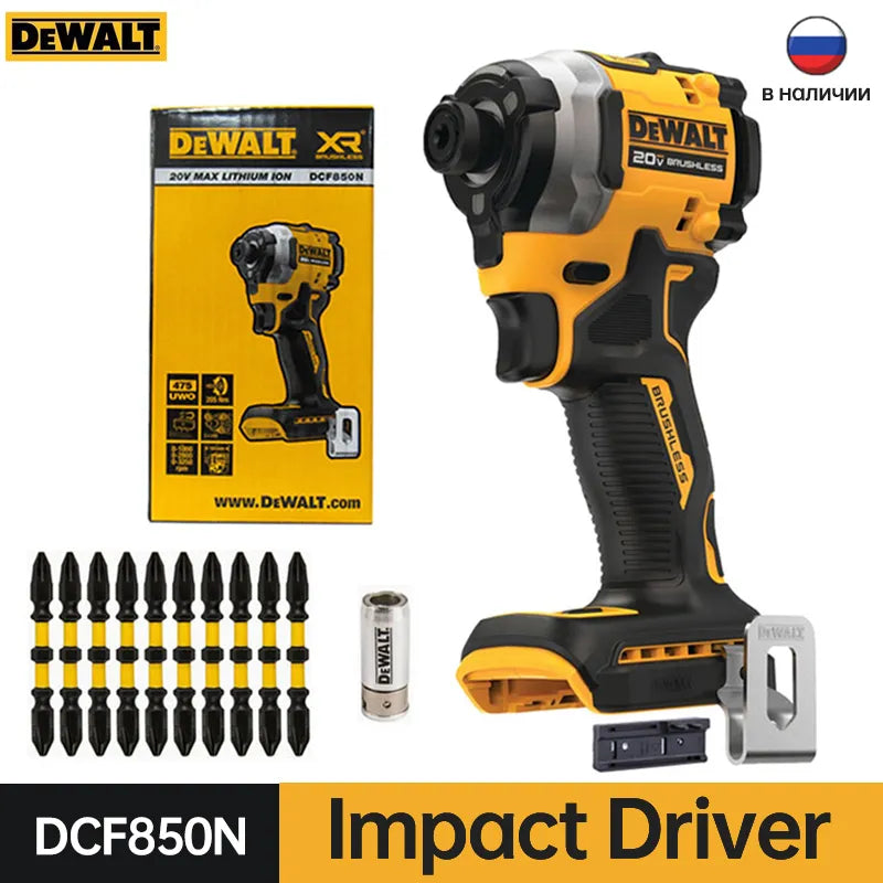 DEWALT 20V Cordless Impact Driver DCF850 Brushless Drill 205N.m