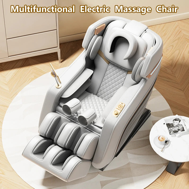 Electric LCD Screen Massage Chair Full Body Airbags Zero Gravity Massager Relaxing Hifi Bluetooth Music Chair Multi Functional