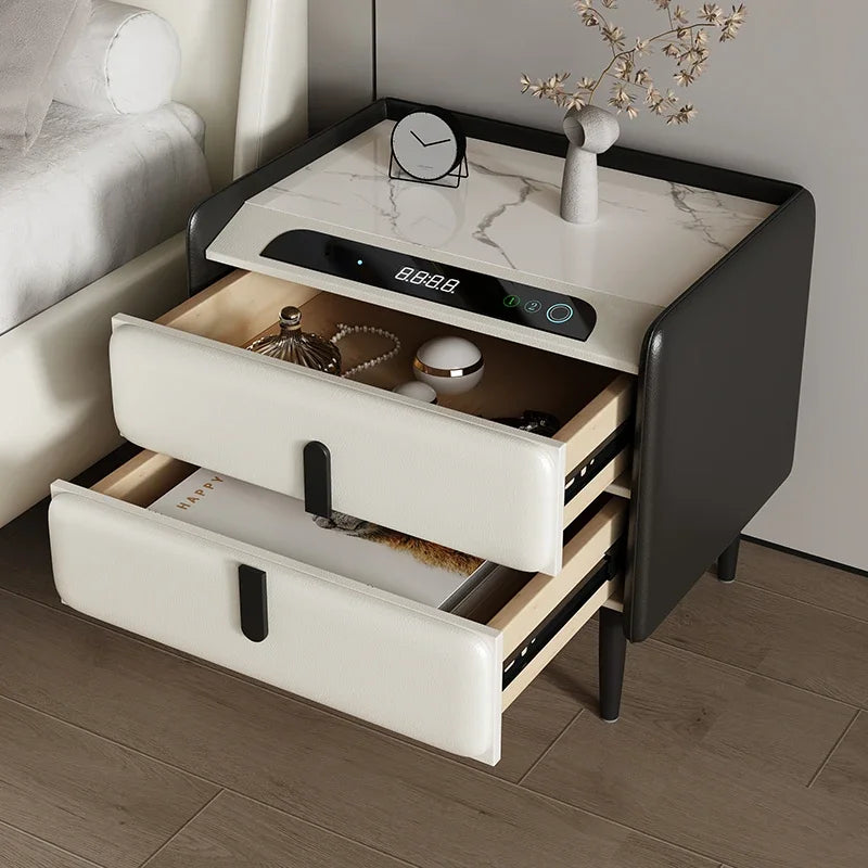 Luxury Modern Wood Nightstand with Drawers | Bedroom Furniture