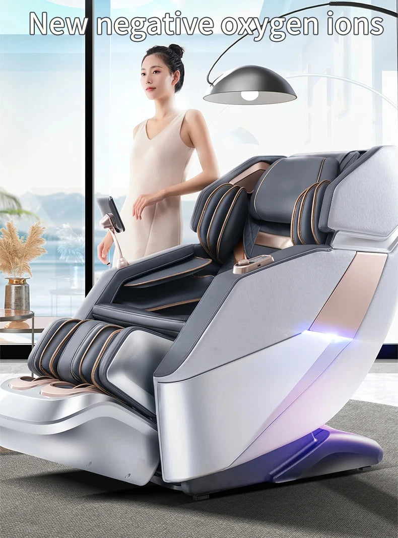 4D SL-Track Zero Gravity full body AirBag Massager Chair Home 3D Office Chair Luxury Electric Massage Sofa