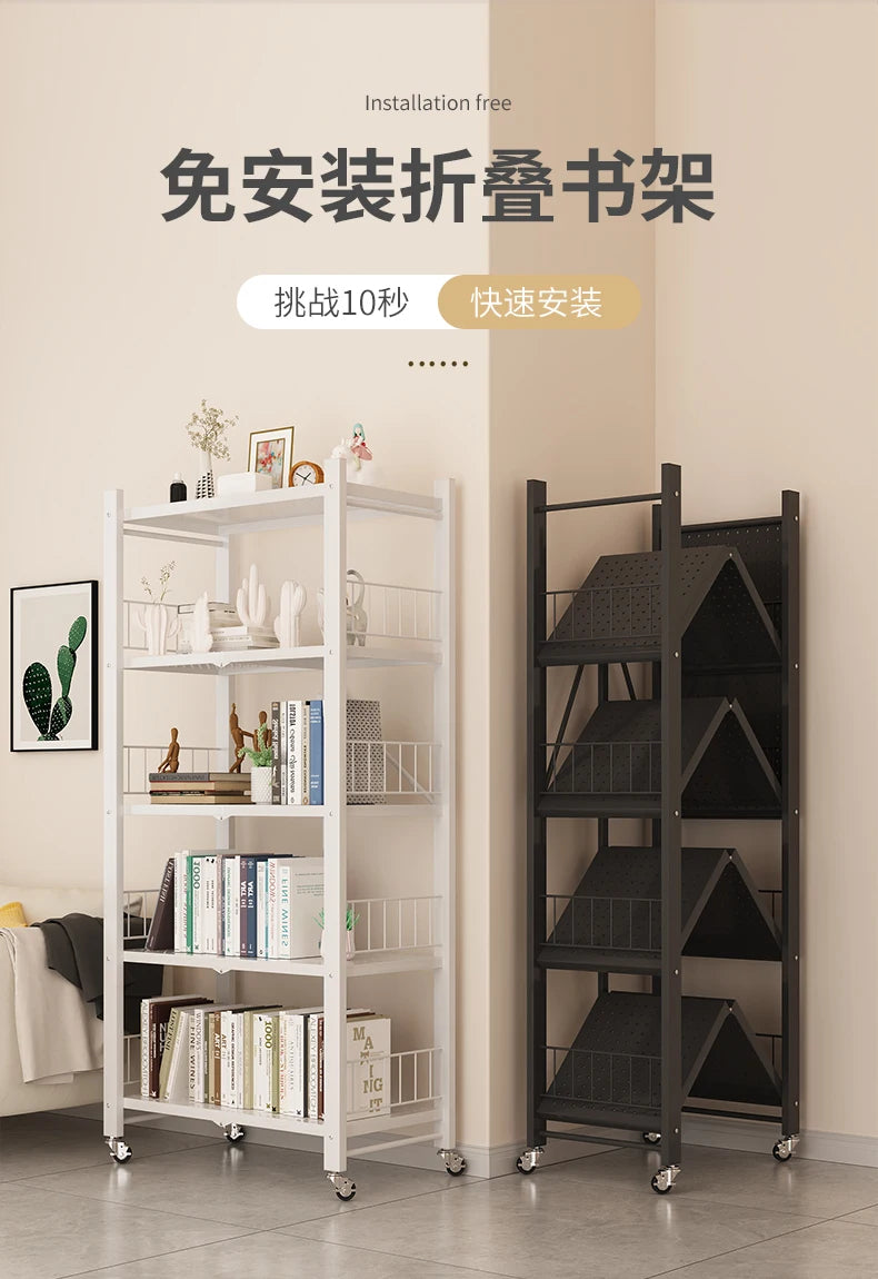 Modern Book Shelf Stand Holder Black Office Items Library Corner Bookshelf Ladder Creative Estanteria Movil Modular Furniture