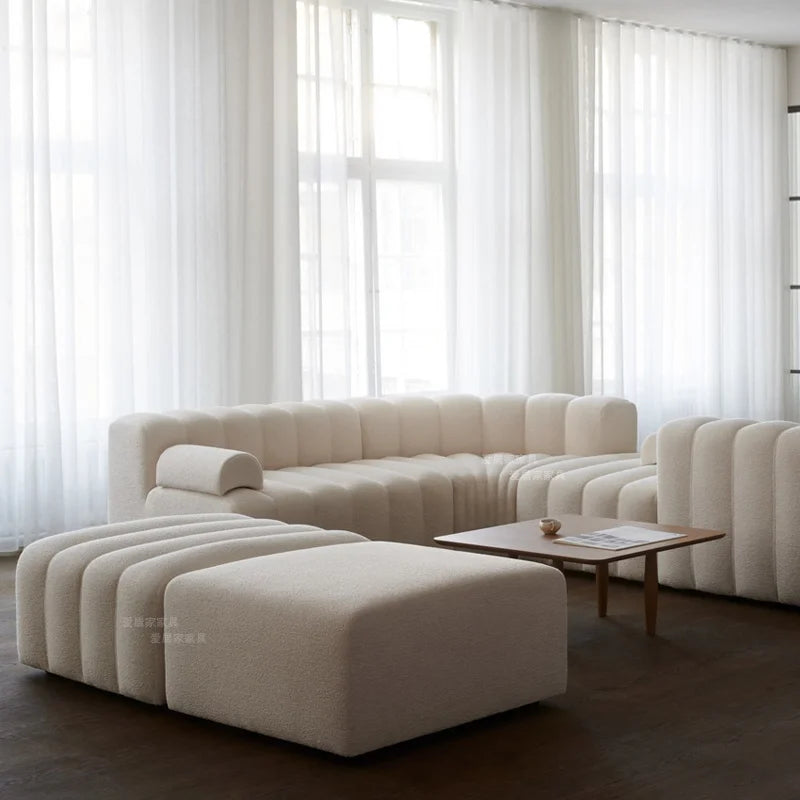 Nordic Living Room Sofa Salon Italian Modern Minimalist Luxury White Sofa Designer Sectional Couch Sofas Para El Hogar Decor