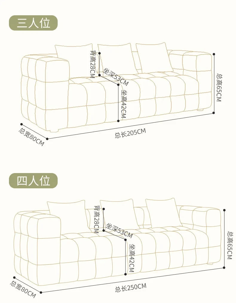 Plush Double Living Room Sofas Nordic Family Relaxing Corner Sofa Economic Cheap Salas Y Sofas Muebles Furniture Decoration