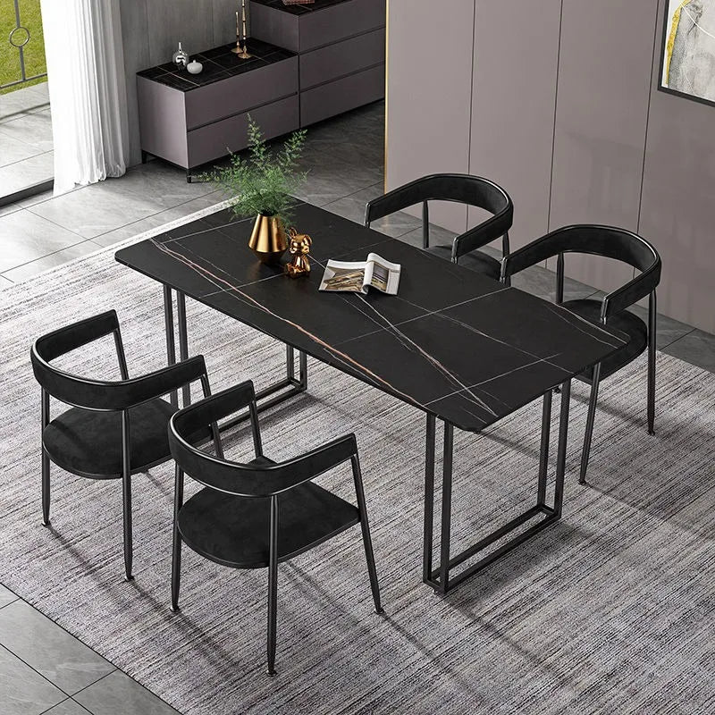 Kitchen Nordic Dining Table Gold Legs Organizer Apartment Library Coffee Tables Office Restaurant Mesas De Jantar Home Furniture