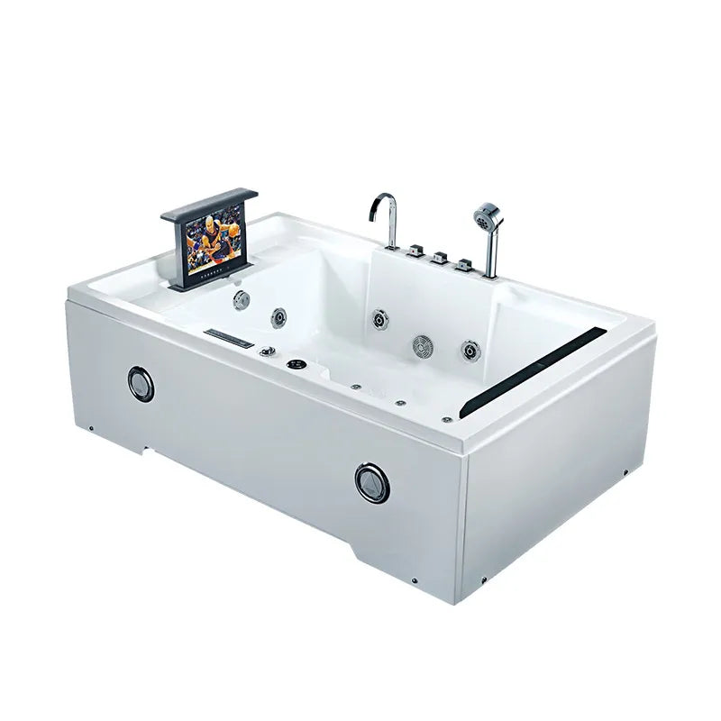 1850mm Bathroom Whirlpool Bathtub with LED Lights