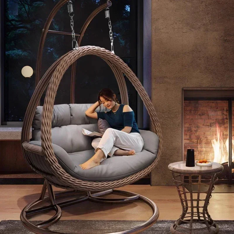 Balcony Basket Swing Chair Rattan Hanging Indoor Hammock Swing Chair Rocking Egg Muebles Jardin Exterior Y Terraza Furniture