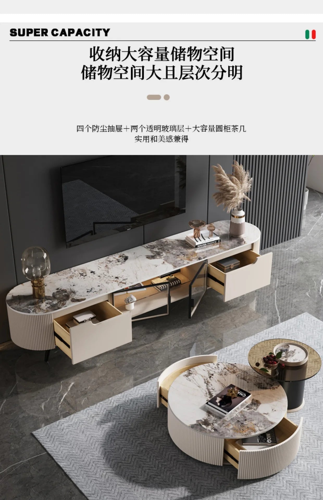 Storage Display Tv Stands Wooden Luxury Television Shelf Tv Cabinet Coffee Floor Moveis Para Casa Living Room Sets Furniture