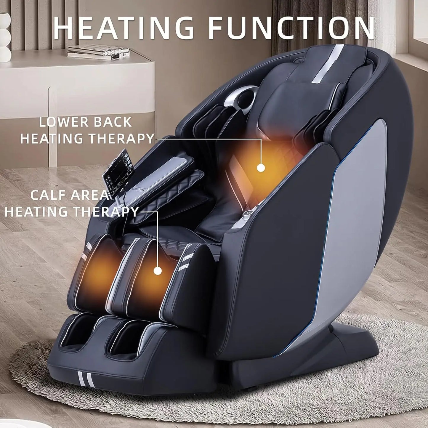 Massage Chair 2024 Full Body Massage Chair with Zero Gravity, Extended Footrest, SL Track, Yoga Stretch, Foot Rollers