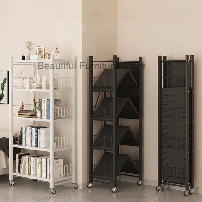 Modern Book Shelf Stand Holder Black Office Items Library Corner Bookshelf Ladder Creative Estanteria Movil Modular Furniture