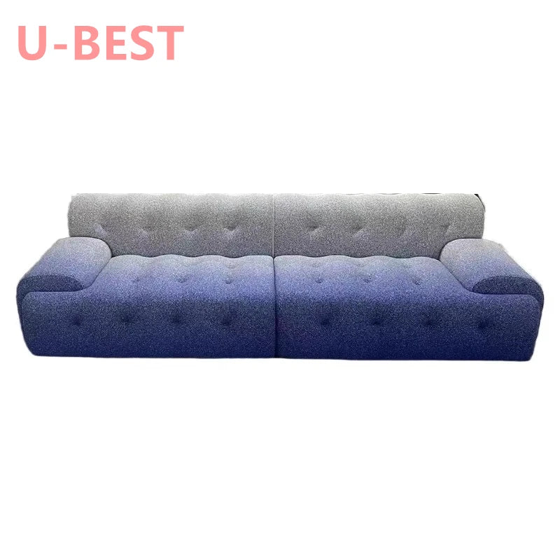 European Living Room Villa Furniture Three Seater Blogger 3 Seater Modular Couch Sectional Loveseat Floor Sofa