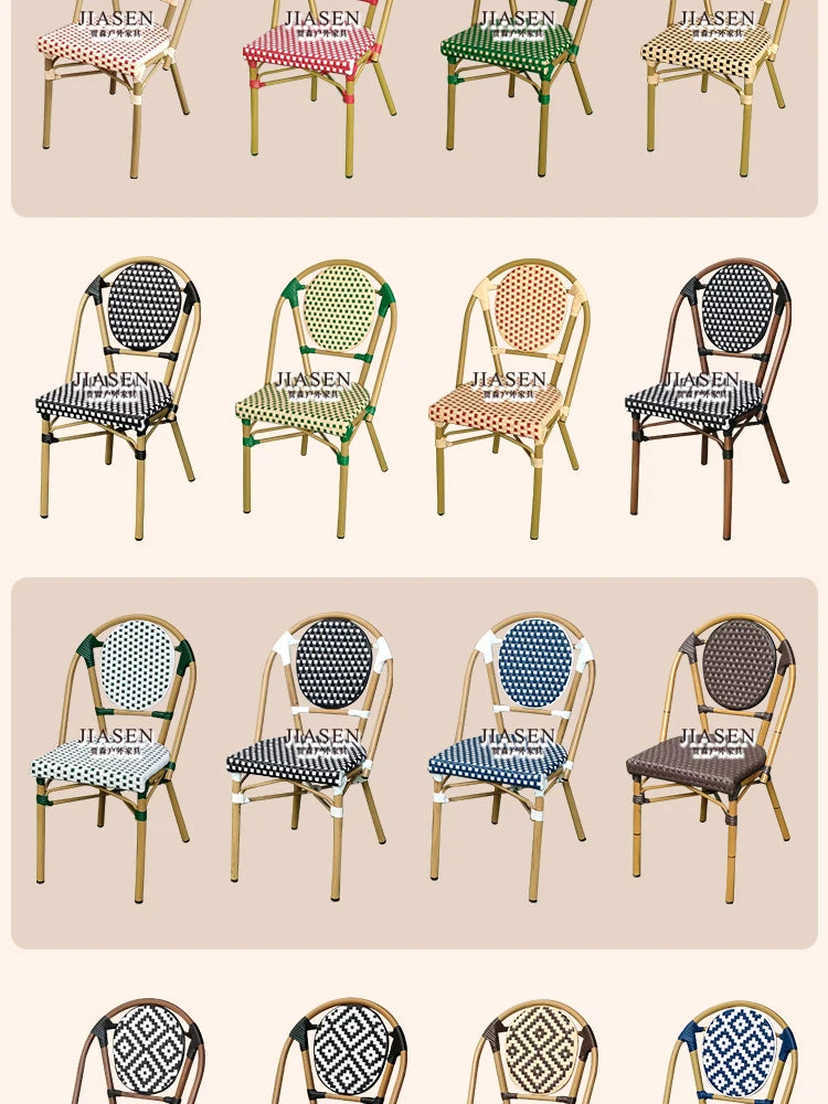 Retro Rattan Garden Furniture Sets Waterproof Nordic Natural Balcony Garden Furniture Sets Adult Moving Tuinmeubelen Decorations