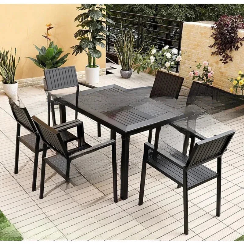 Garden Outdoor Set High-quality Eco-charger Prefabricated Modern Simplicity Warehouse Harging Station Rattan Outdoor Furniture