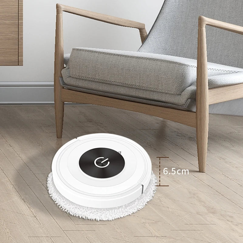 Silent Touch Mopping Robot Sweeping Wet And Dry All-In-One Cleaning Machine Best Performance (White)