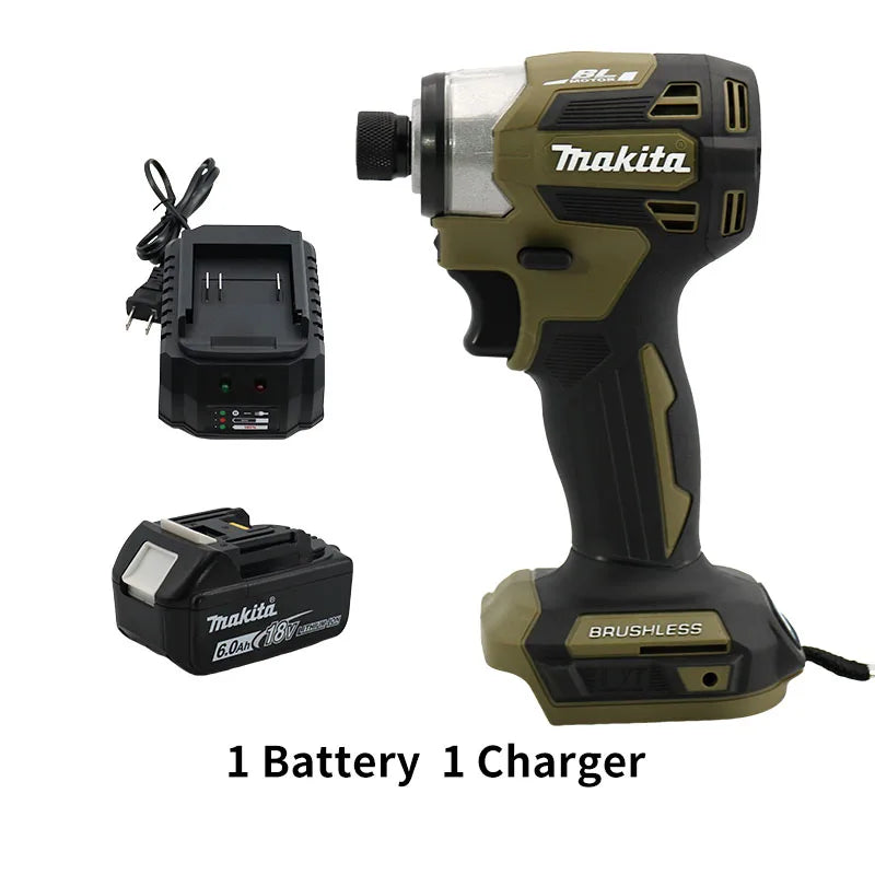 New Makita DTD173 Brushless Cordless 18V Lithium Battery Impact Screwdriver Speed 3600RPM Home Electric Drill Power Tools