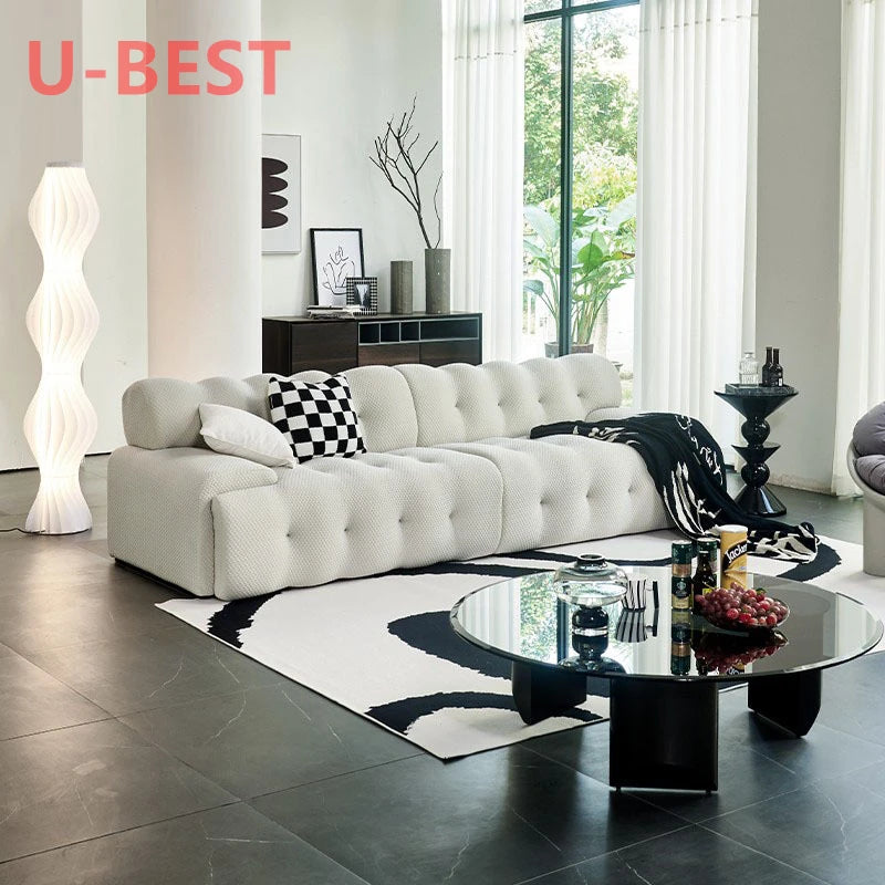 European Living Room Villa Furniture Three Seater Blogger 3 Seater Modular Couch Sectional Loveseat Floor Sofa