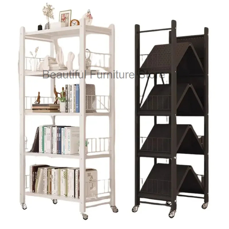 Modern Book Shelf Stand Holder Black Office Items Library Corner Bookshelf Ladder Creative Estanteria Movil Modular Furniture