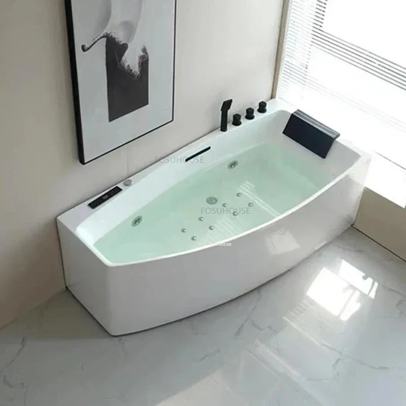 Light Luxury Acrylic Hydromassage Bathtub Massage Household Bathroom Fixture Portable Bathtub Multifunction Whirlpool Bathtub