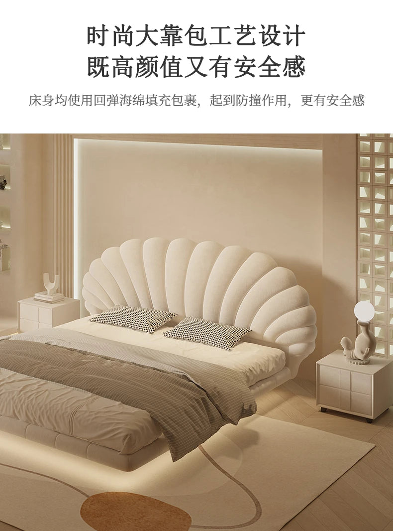 Unique Modern King Size Bed Modern Pretty White Princess Bed Loft Comferter Camas De Dormitorio Luxury Bedroom Set Furniture