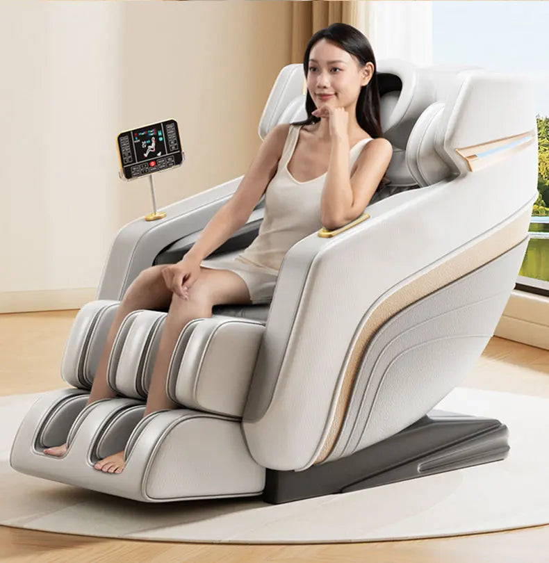 Electric LCD Screen Massage Chair Full Body Airbags Zero Gravity Massager Relaxing Hifi Bluetooth Music Chair Multi Functional