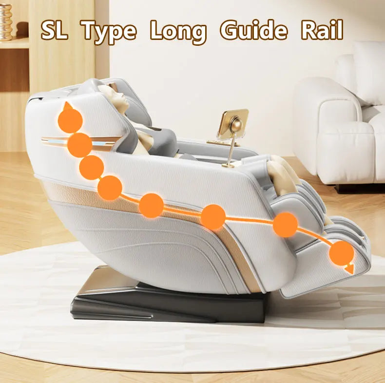 Electric LCD Screen Massage Chair Full Body Airbags Zero Gravity Massager Relaxing Hifi Bluetooth Music Chair Multi Functional