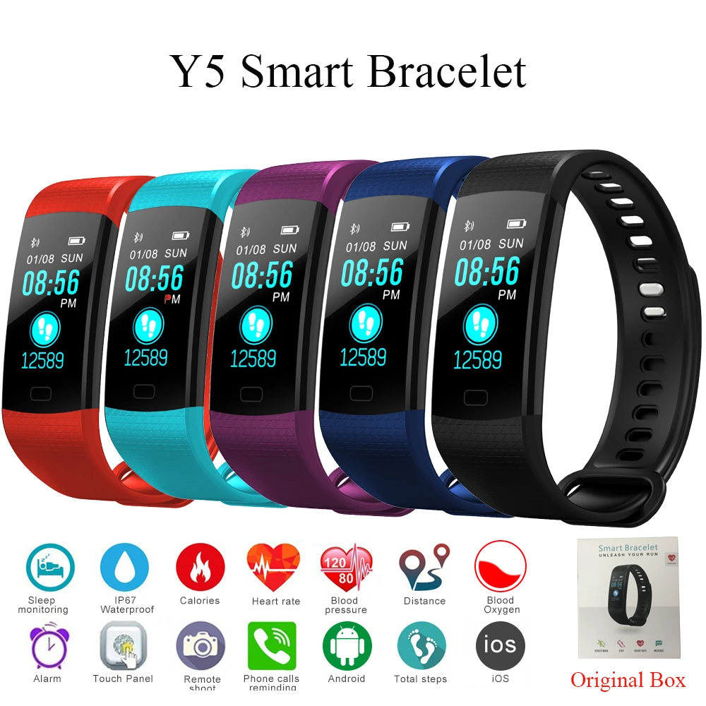 Y5 Smart Band Heart Rate Tracker