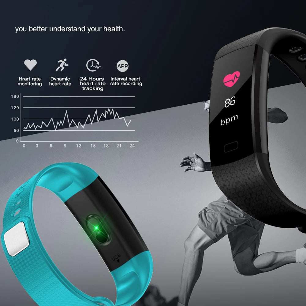 Y5 Smart Band Heart Rate Tracker